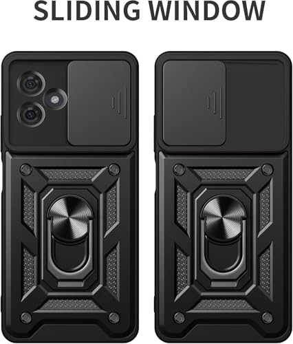Image of Scalebee Armor Moto G54 5G / G64 5G Back Cover Case, Black