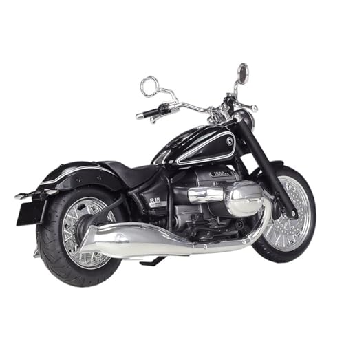 Moto BMW R18 miniature 1:12 en alliage noir pour collectionneurs