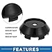A ABSOPRO 1pc Universal Wheel Center Hub Cap Durable 68mm 2.68