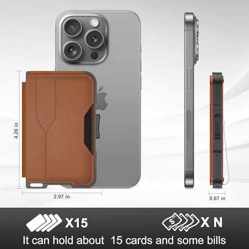 Wallet for Men, Slim Wallet for Men with Money Clip, Pop Up Card Case, RFID Blocking Bifold Wallets, Minimalist Leather Slots Credit Card Holder with Gift Box