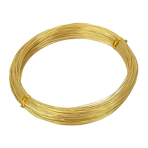 ZDLSDL Fil en laiton - Diamètre : 0,5 mm - Diamètre du fil : 0,5 mm - Longueur : 50 m