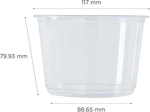 Miniatura 5 de Karat Contenedor redondo PET de 16 oz (4.606 in), FP-DC16-PET - 500 unidades