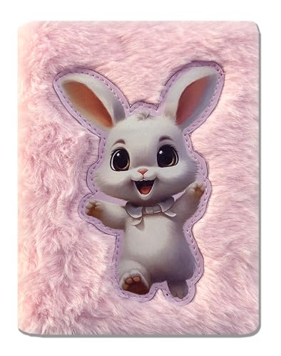 Jiada A6 Size Soft Fur Plush Fabric Diary/Personal Notebook Cute Animal Print - Rabbit (B0D1Y6JZDL) Amazon Price History, Amazon Price Tracker