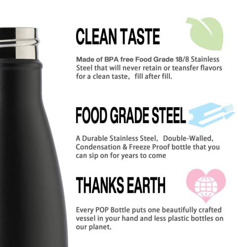 MEWAY 17oz Sport Water Bottle 8 Pack Vacuum Insulated Stainless Steel Sport Water Bottle Leak-Proof Double Wall Cola Shape Water Bottle,Keep Drinks Hot & Cold (colourful,8 Pack) by MEWAY - Used condition - Image 3