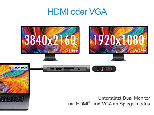 Docking Station USB-C charge rapide 100W et triple écran ICY BOX - 2