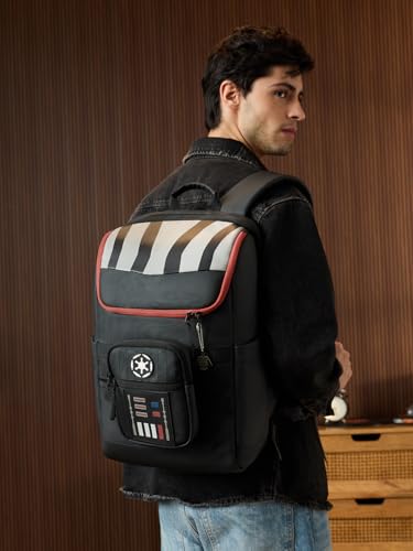 Image of The Souled Store Darth Vader: Empire Gear Backpacks | Official Star Wars Merchandise | Premium Water-Resistant Laptop Bag with Sith Lord Graphic | Durable Urban Travel Rucksack for Men & Women