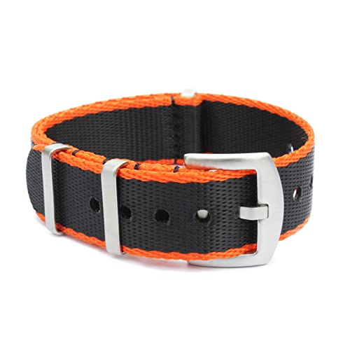 Image of WAMD Seat Belt NATO Watch Straps /Bands - 18mm,20mm,22mm and 24mm Nylon Watch Straps for Watches - Multicolour Options