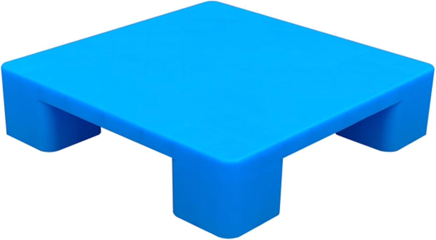 Blue Polyethylene Pallet, 4-Way Entry, Stackable & Anti-Slip, Durable Wear-Resistant Storage Pads for Outdoor Warehouses & Factory Workshops, Perfect for Dunnage Racks