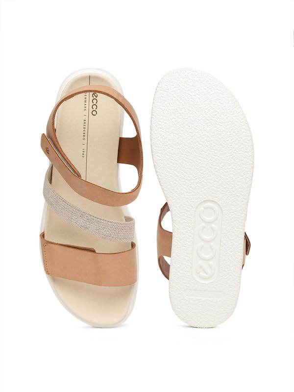 Image of ECCO Flowt Brown Women Flat Sandal