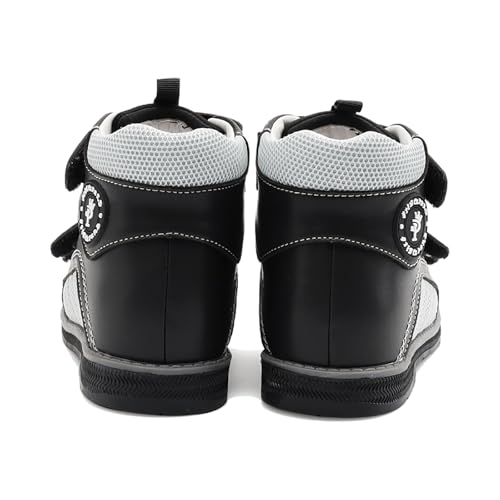 Orthopedic Sandals for Toddlers with Arch and Ankle Support,Kids High Back Black Shoes3