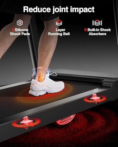 Image of 5-in-1 Walking Pad Treadmill with 15% /17% Manual /AUTO Incline, Quiet Under Desk Treadmills for Home & Office, Compact Foldable Treadmill with Handles and 3.0HP Brushless, 330 LBS Capacity