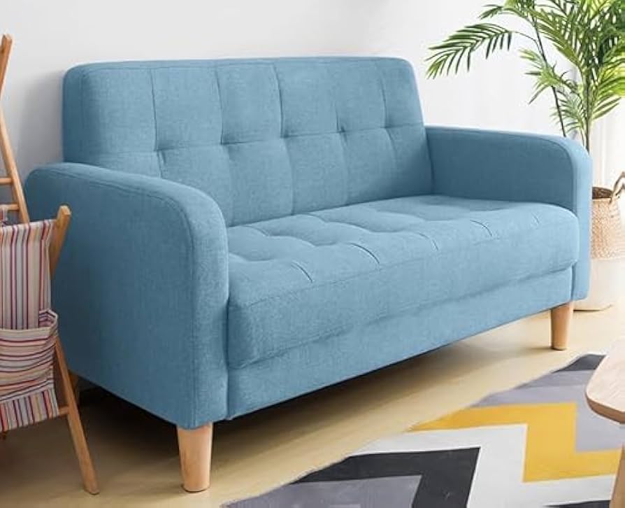 Simpolu 二人がけソファー Amazon｜Simpolu ソファー 2人掛け 肘付き ファブリック 天然木