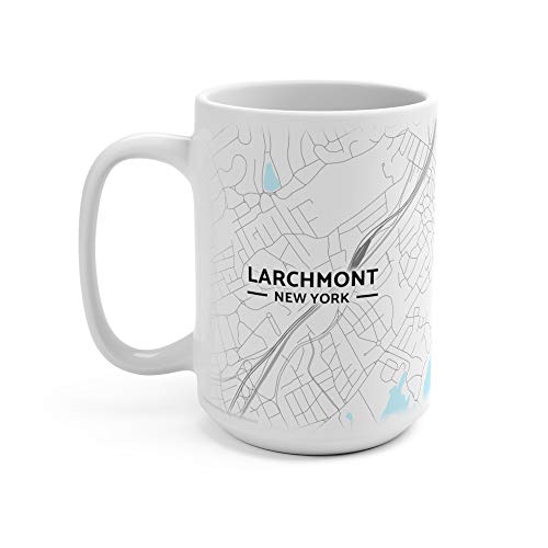 Mug Mapa Larchmont Nueva York 15 oz miniatura 3