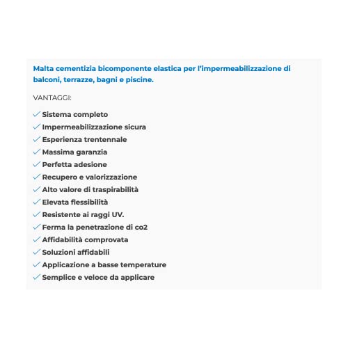 Mapelastic Malta Bicomponente 32KG - 2