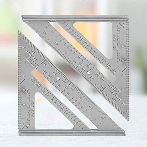 STOBOK Carpinteiro Triângulo Régua Liga de Alumínio Carpinteiro Quadrado Ferramentas de Carpintaria