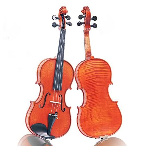 4/4 Full Size Advanced 'GAMA' Model, a Gliga Violin Handmade in Romania, Concert Orchestra Level, Hand Varnished, Hand Inlaid Purfling, Hand Carved Solid European Wood, Fully Set Up