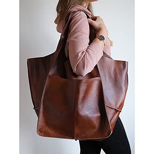Bolsa tote feminina grande de couro PU bolsa de mão bolsa de mão de ombro bolsa casual bolsa transve