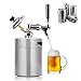 Mini dispensador de Barril de Cerveza de 4L, Barril de Cerveza presurizado de Acero Inoxidable, dispensador de Cerveza de Barril casero para Fiesta en casa al Aire Libre