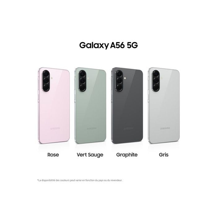Samsung Galaxy A56 6.7 5G Nano SIM 256 Go Vert Smart Phone