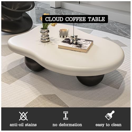 Table basse nuage table d'appoint ovale salon moderne 3 pieds - 5