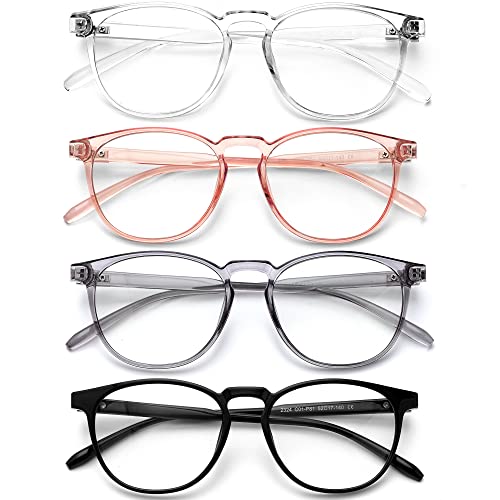 Image of Blue Light Blocking Glasses for Women /Men - 4-Pack Computer Reading /Gaming /TV /Phone Glasses, Anti-Glare