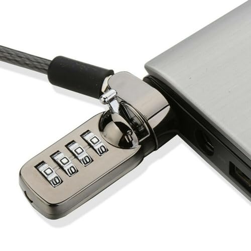 Cable bloqueo portátil contra tirones con contraseña de 4 dígitos 3