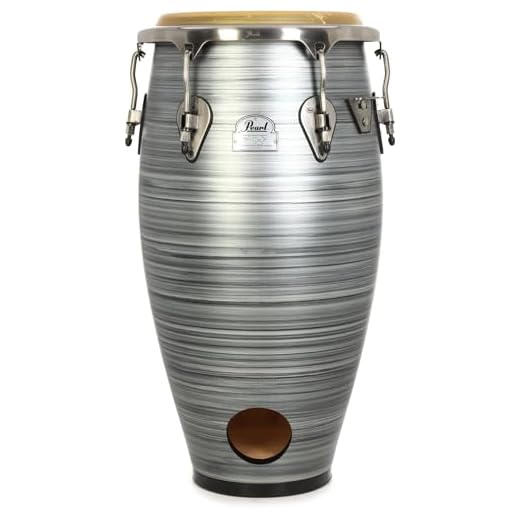 Pearl Signature Series Jesus Diaz Tumba - 12.5 inch, Brushed Platinum