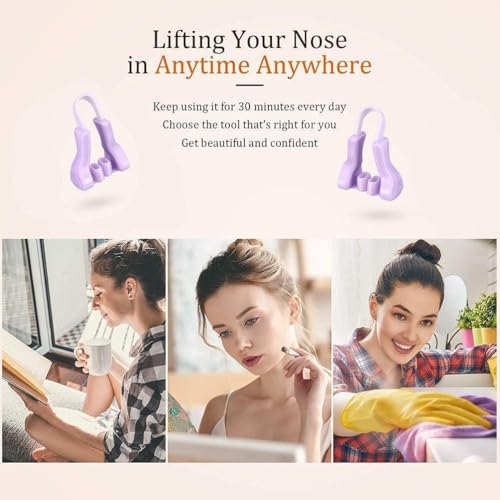 Image of Silicone Nose Shaper Clip for Nose Lift Appearance | Reusable Soft Nose Slimming Clip | Comfortable Nose Bridge Trainer | Lightweight Beauty Tool for Men & Women | Portable Nose Beauty Accessory