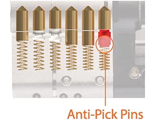Door Knobs Communicating : Ball Entry Door Knob Keyed On Both Sides : Double Locking Cylinders : Bump Resistant & Anti-Pick Pins : Automatic Latching : Keyed Alike #TOP4