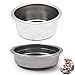 Cestello Filtro Caffè 2pcs Filtro da Caffè in Acciaio Inossidabile Ciotola Filtro Caffè Filtro Caffè Riutilizzabili Tazza Filtro Caffè Filtri per Macchine da Caffè Portafiltro Caffè non Pressurizzato