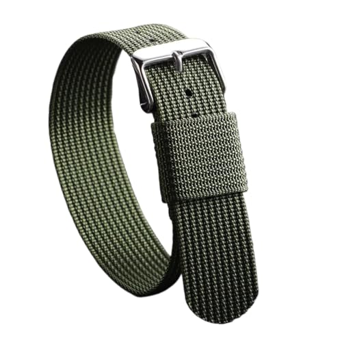 iCvoh 18/20/22mm ҂ݍ݃iCXgbv t@ubNiCuXbgXgxgΉ IKΉ(Green,20mm,Black Buckle)