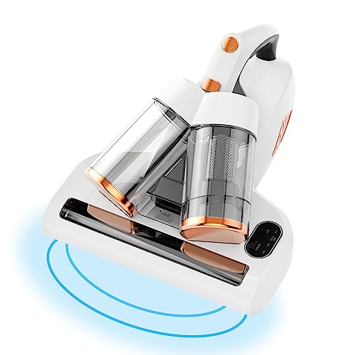 kyaoayo Aspirador de ácaros con luz UV y ultrasonidos, 500 W, para colchón, aspiradora de mano, captura de vapor de polvo, elimina el 99,9% de bacterias, para colchones, camas, sofás y muebles