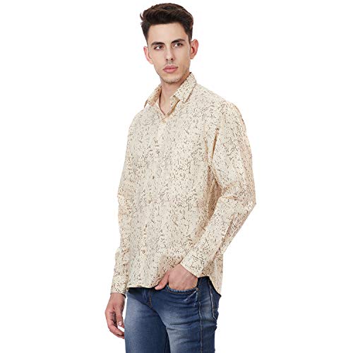 Image of TAHVO Men's Regular Fit Long Sleeves Cotton Formal Shirt