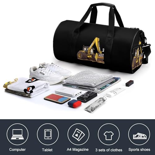 I'm Digging Being Sports Gym Bag Travel Duffel Workout Bag with Adjustable Strap4