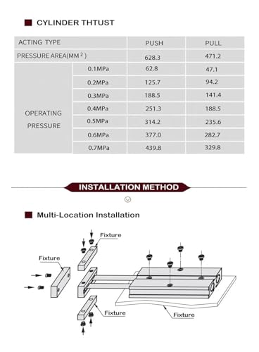 Cylindre pneumatique TN pour automatisation de serrage et de tri de pièces - 5