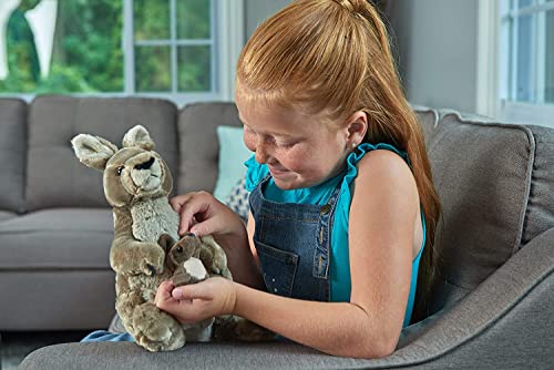 Wild Republic 10905 Republic 10935 Plüsch Känguru, Cuddlekins Kuscheltier, Plüschtier, 30 cm