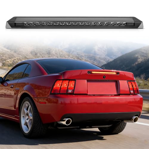 Image of Nilight Third Brake Light Tail High Mount 3rd Stop Lights Smoked Lens Compatible with Ford Mustang 1999 2000 2001 2002 2003 2004 Car Rear Center Cab Lamp
