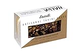 Emirelli Artisanal Halva Dessert – Authentic Middle Eastern Candy Turkish Sweets – Vegan Candy 55%-Tahini Halwa - Halvah Traditional International Sweets - Dark Chocolate Roasted Almonds Flavor
