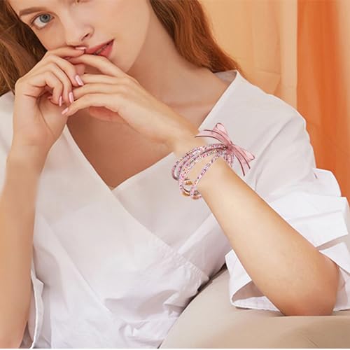 FAERLIIRY Mardi Gras Bracelets Glitter Jelly Bangles Glitter Filled Jelly Silicone Bracelets for Women Girls Bracelets Set for Buddha Girl Waterproof Purple Green Gold Bangles Set2