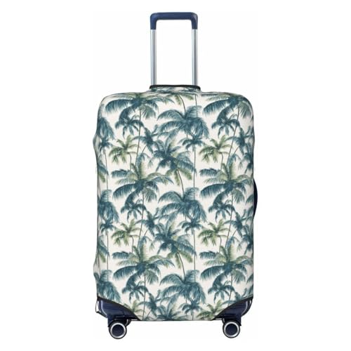 Palm Trees Elastic Travel Luggage Covers Dustproof Scratch-Resistant Suitcase Protector Fit 22-24 Inch
