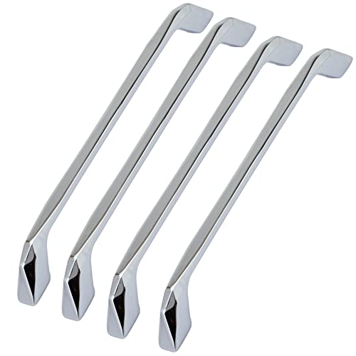 Image of Atom 10 inches Zinc Pull Handle | CPPT Finish | Office Wardrobe Furniture Kitchen Drawer Cabinet Push Bar, 229, Pack of 4