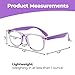 GALVANOX Kids Fake Glasses - Non Prescription Clear Lens Eyeglasses, TR90 Frame with Shatterproof Lenses (Suitable for Children Ages-3-12) Purple