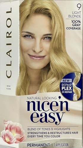 Clairol Nice 'n Easy Permanent Color [9] Light Blonde 1 Kit