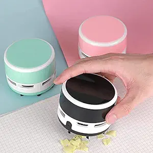 REMAXX Mini Portable Desktop Vacuum Cleaner Cordless Table Dust Sweeper Design for Cleaning Desktop, Crumbs, Computer Keyboard, Pet Hairs (Multicolor)