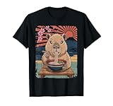Photo Gallery carino capybara ramen graphic tee giapponese kawaii anime noodle maglietta Photo Gallery carino capybara ramen graphic tee giapponese kawaii anime noodle maglietta