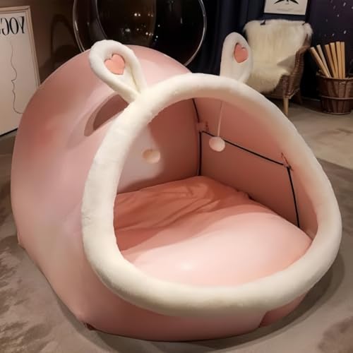 GRSMIS室内用の子供用テント、ドールハウス、カビーハウス、男の子と女の子用のソファベッド、そしてプレイエリアは、柔らかく快適で組み立ても簡単で、誕生日やクリスマスに最適です。ご家庭、幼稚園、その他の機会に最適です (1.8メートル利用可能,ピンクのぬい