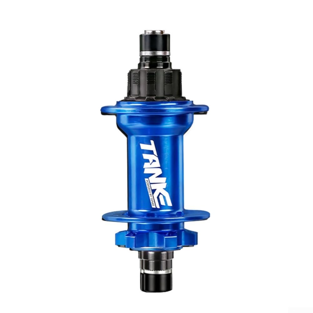 Single Speed Rear Hub 10 x 135mm 32hole Dirt Jump Bike Single Speed Disc Rear Hub 120 Sounds 6 Pawl(Blue)