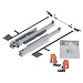 Produktbild BLUM MOVENTO BLUMOTION S 766H Schubladenschienen, 500mm Vollauszug 70kg, 1 Paar inkl. Kupplung und Seitenstabilisierungs-Set