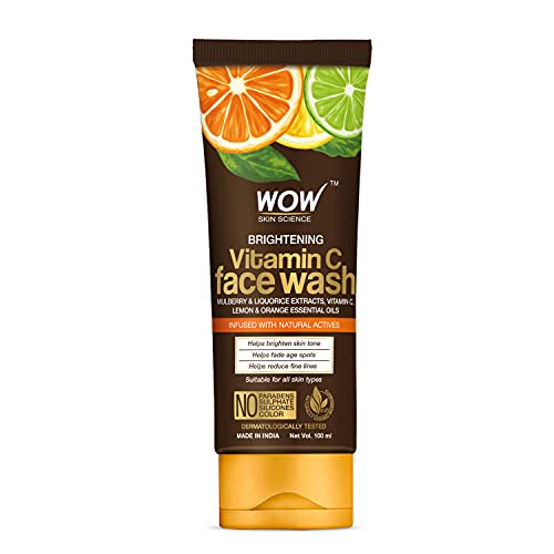Nettoyant visage vitamine C soin quotidien purifiant peaux sèches
