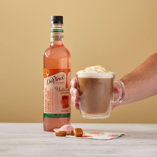 Image of DaVinci Gourmet Naturals Hawaiian Salted Caramel Syrup, 25.4 Fluid Ounce (Pack of 2)